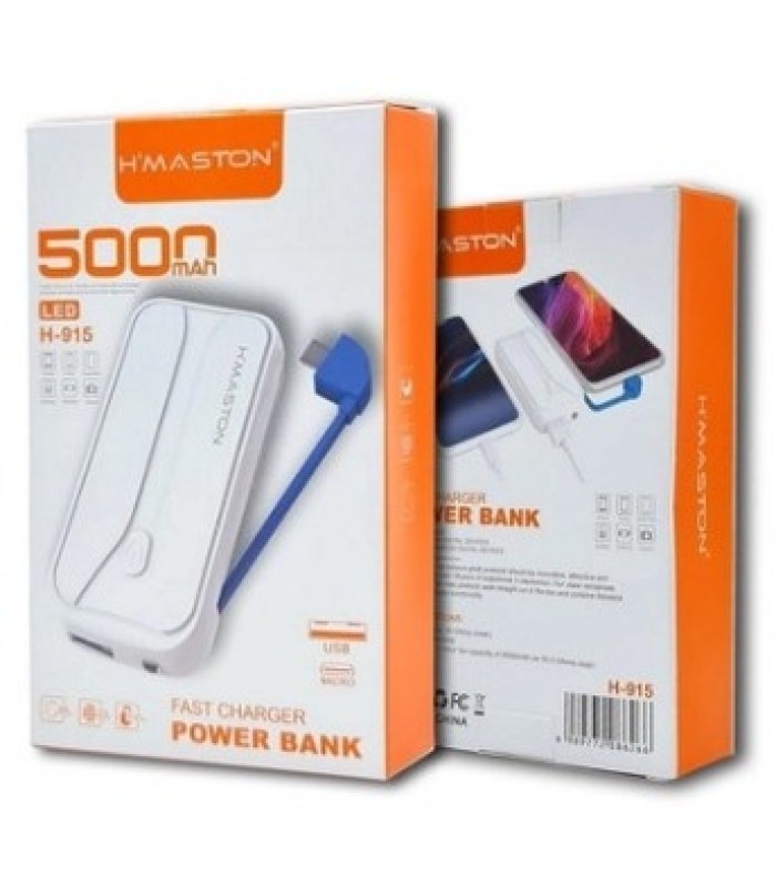 Bateria Externa Power Bank 5000 mAh H´maston 