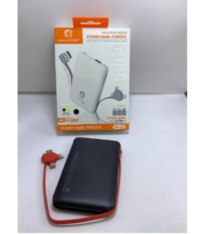 Bateria Externa Power Bank 5000 mAh H´maston 