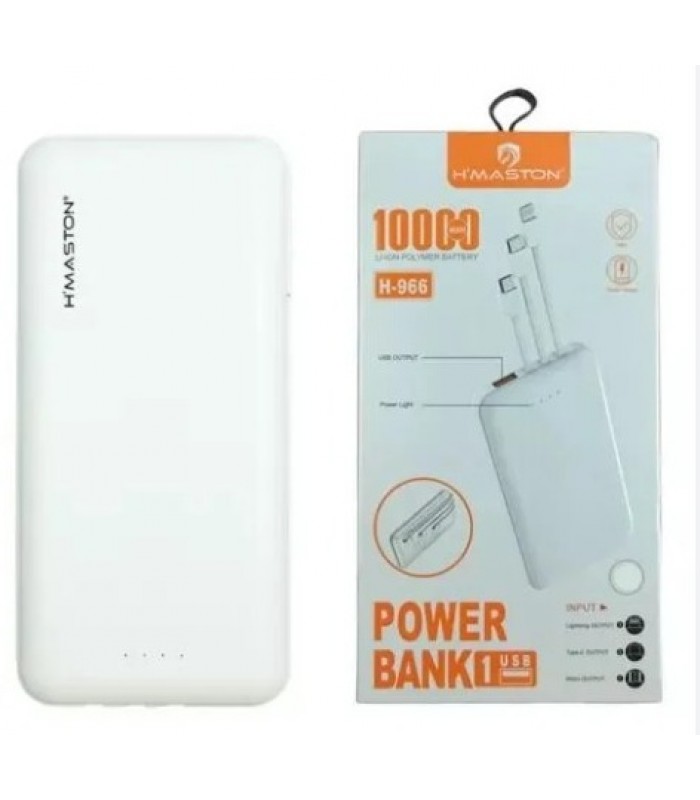 Bateria Externa Power Bank 10000 mAh H´maston 
